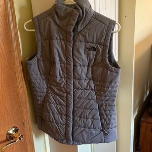 Grey north face vest